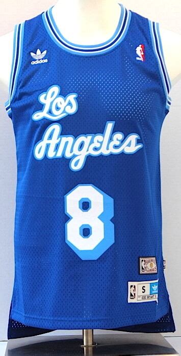 La lakers kobe bryant jersey adidas blue/white/gold/gray mens l rare. Kobe Bryant Los Angeles Lakers Blue Soul Swingman #8 Throwback Jersey - Small | eBay