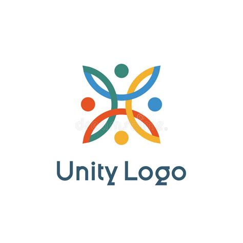 Creative Unity Logo Design Vector Template Illustration Teamwork