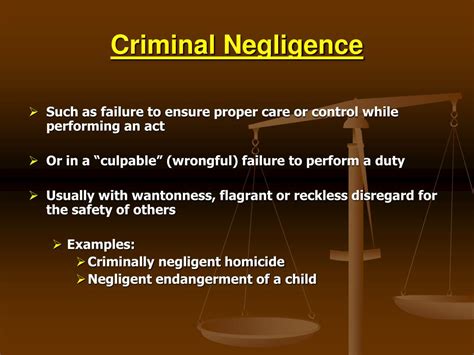 Definition Of Criminal Negligence Definition Hwk