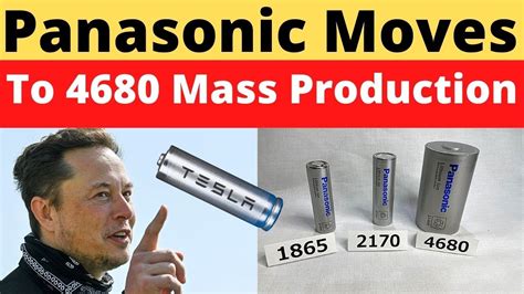Panasonic Moves Tesla 4680 Battery Production Forward Youtube