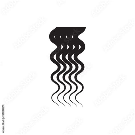 Curly Hair Icon Illustration Buy This Stock Vector And Explore