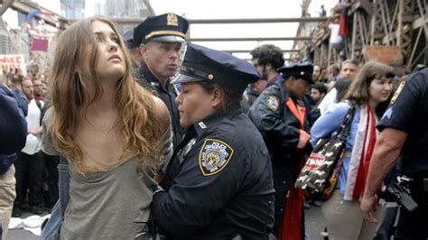 Occupy Wall Street Plenty Of Media Coverage Of The Bust Of A Beautiful Girl Reading The