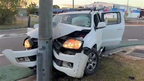 Stolen Car Crashes Into Power Pole In Aitkenvale Townsville Bulletin