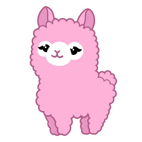 Cute Pink Llama Sticker Sticker Mania