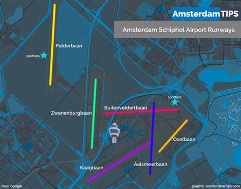 Schiphol Airport Map Runways