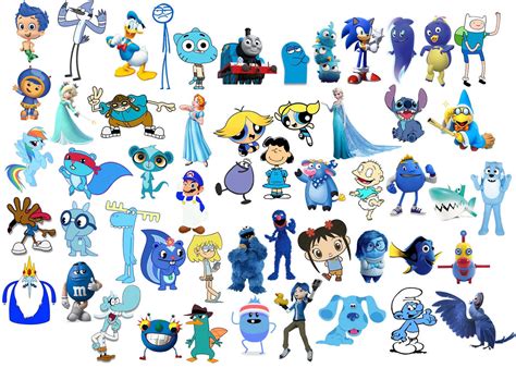 Blue Characters By Greenteen80 On Deviantart