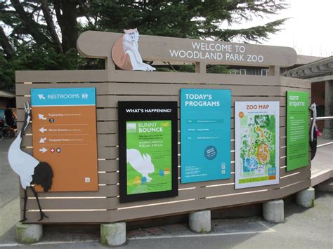 New Information Board Inside South Entrance Zoo Signage Zoo Map