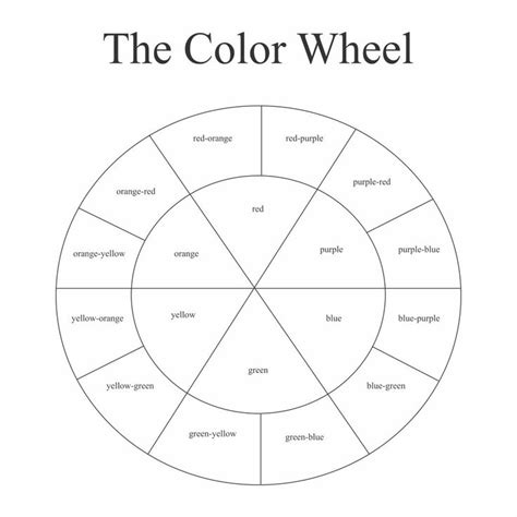 Color Wheel Printable Worksheet