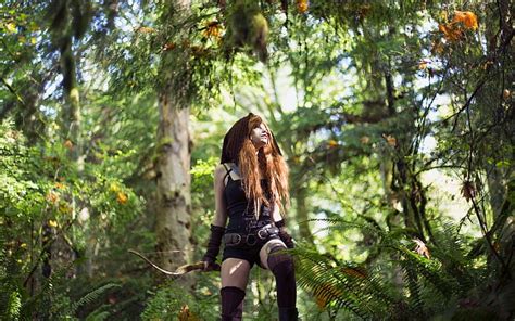 Model Fantasy Art Women Outdoors Forest Women Katrina Wilkinson