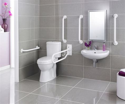 What are some options for accessible bathroom designs? Premier Doc M Pack Disabled Bathroom Toilet with Basin and ...