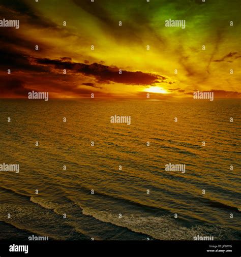 Beautiful Sunrise Over The Sea Stock Photo Alamy