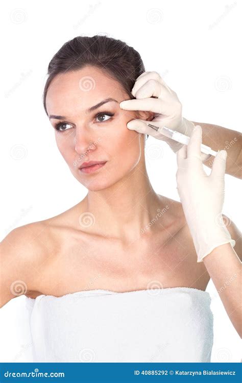Removing Wrinkles Around The Eyes Stock Photo Image Of Aging