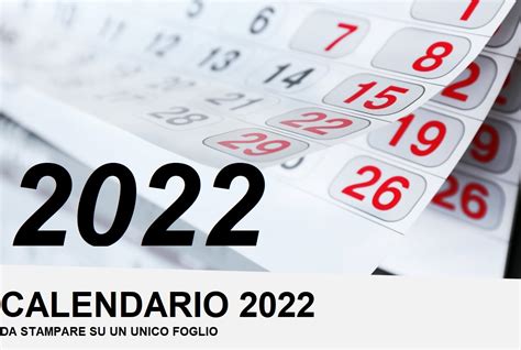 Calendario Tascabile 2022 Da Stampare Zona De Informaci N