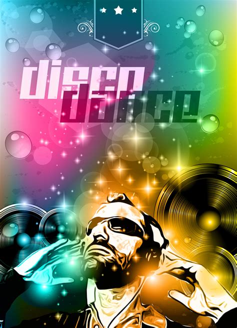 Disco Dance Party Flyer Template Vectors 05 Free Download