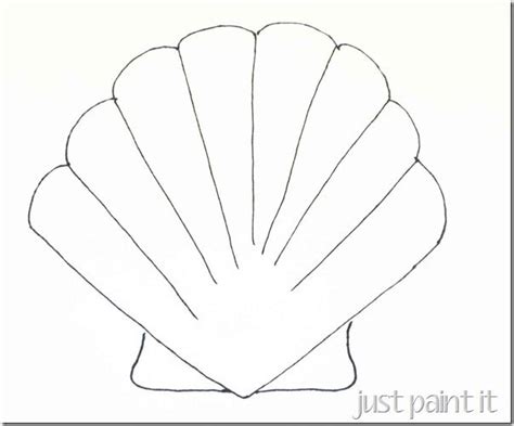 Seashell And Starfish Pattern Printables Just Paint It Blog