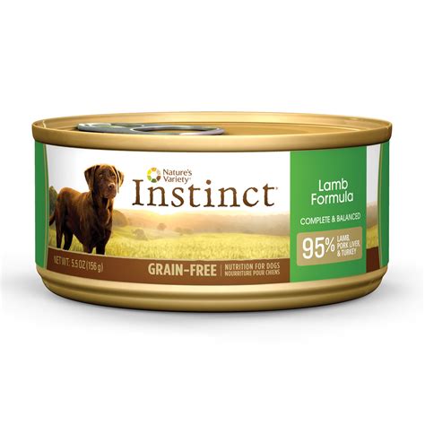 Our natural dog food range comes in a variety of flavours and contains ingredients for all life's stages. Nature's Variety Instinct Grain-Free Canned Dog Food, Lamb ...