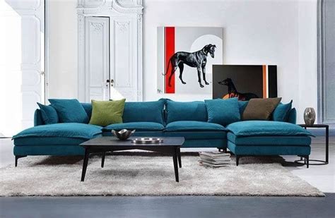 Blue U Shaped Sectionals Sofa Ideas