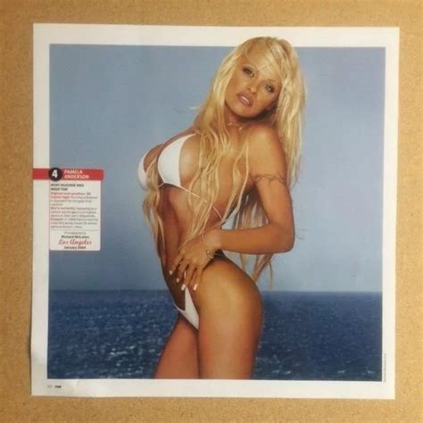 Pamela Anderson Original Vintage Fhm Decade Of 100 Sexiest Poster Sp 1018 Picclick