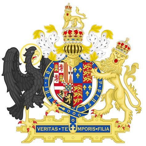 Coat Of Arms Of England 1554 1558 Used By Mary I 紋章 历史 旗