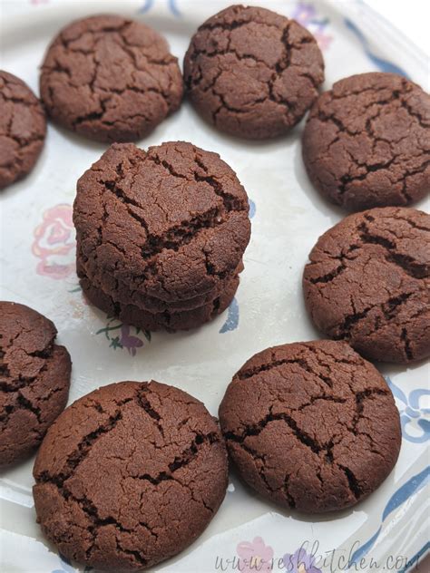 Chocolate Cookies Crunchy Chocolate Cookies Easy Eggless Chocolate Cookies Chocolate Cookies