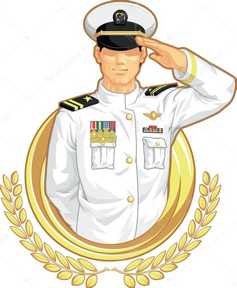 Military Officer In Salute Gesture Stock Vector Image By ©bluezace