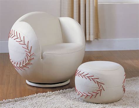 All Star Baseball Chair W Ottoman By Acme Furniture Furniturepick