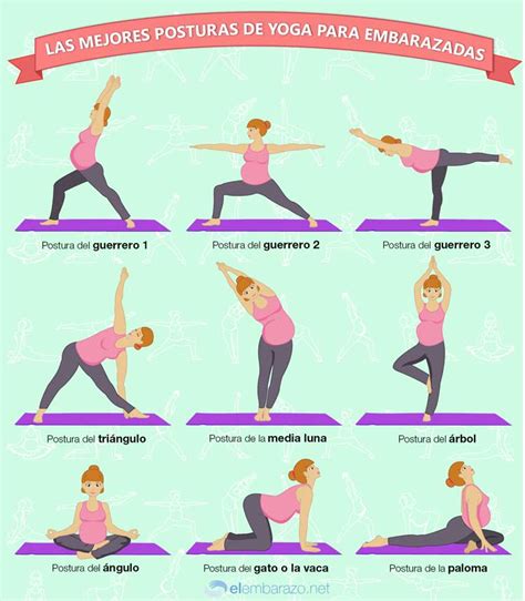 Infografía Las Mejores Posturas De Yoga Para Embarazadas
