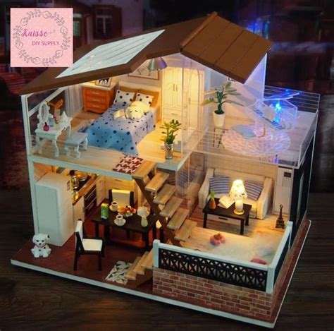 Diy Miniature Dollhouse Kit Diy Dollhouse Craft Kit Etsy Diy