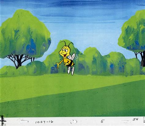 Original Production Cel Of Buzz The Bee From A Honey Nut Cheerios