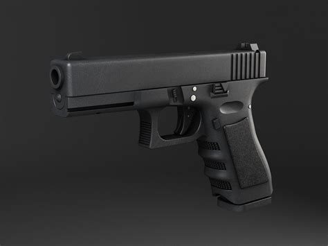 gambar pistol 3d