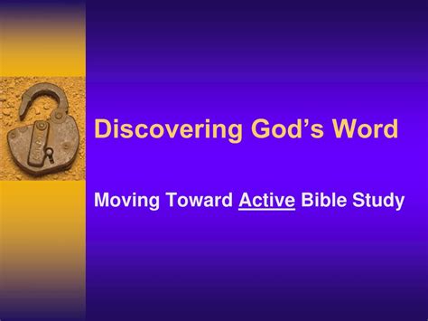 Ppt Discovering Gods Word Powerpoint Presentation Free Download