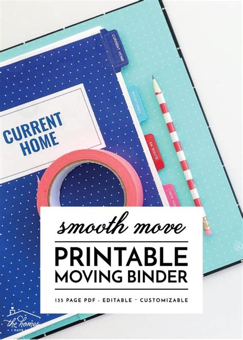 The Complete Smooth Move Printable Moving Binder System Moving