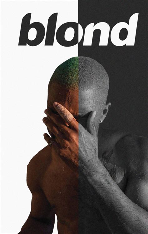 Frank Ocean ‘blonde 50 50 Black And White Poster Defining