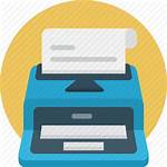 Submission Icon Writer Typewriter Manuscript Icons Data