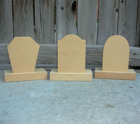 Unfinished Wood TOMBSTONES Halloween Holiday Home by artsychaos, $9.99 ...