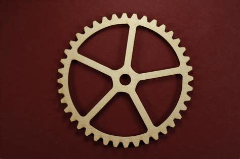 Gear Shape Unfinished Wood Laser Cut Shapes Crafts Variety