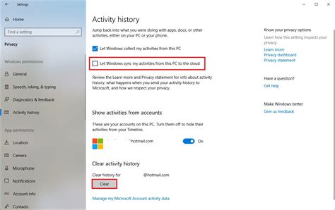 How To Clear Your Activity History On Windows 10 Pureinfotech