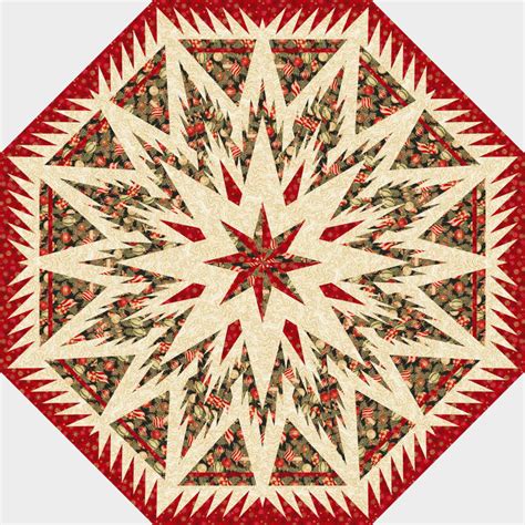 Feathered Snowflake Feathered Snowflake Tree Skirt Quiltster