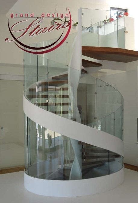 You will know how to use extrusion volume, circular. Fantastic Spiral Staircase with curved glass railing ...
