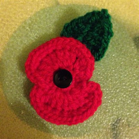 Crochet Poppy And Leaf Quick And Easy Naomibilgewaterdavisblogspot