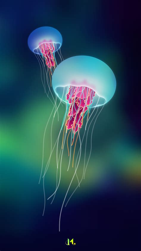 Jellyfish On Behance Beautiful Sea Creatures Jellyfish Art Ocean