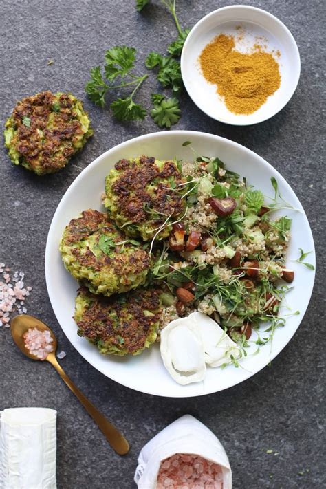 Quinoa Salade Met Broccoli Patties Beaufood