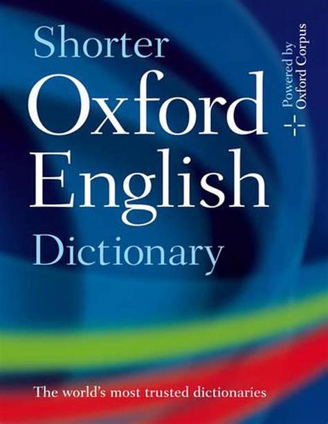 Shorter Oxford English Dictionary by Oxford Dictionaries, Hardcover ...