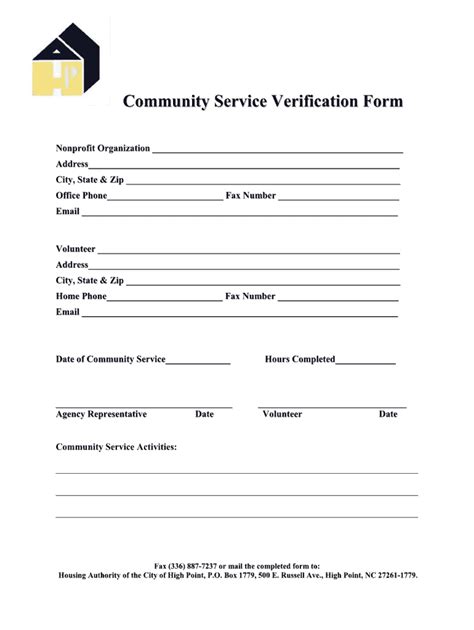Community Service Form Template Fill Out And Sign Online Dochub