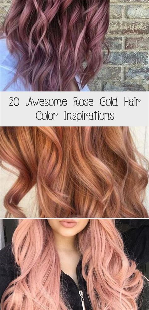 20 Awesome Rose Gold Hair Color Inspirations Are You Looking For
