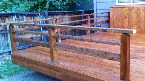 Whether you want a wooden deck railing or a metal one, these stylish outdoor spaces﻿. Building a cedar deck with custom handrails Denver Deck ...