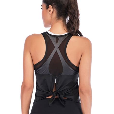 Sayfut Workout Tops For Women Loose Fit Racerback Tank Tops Tie Back