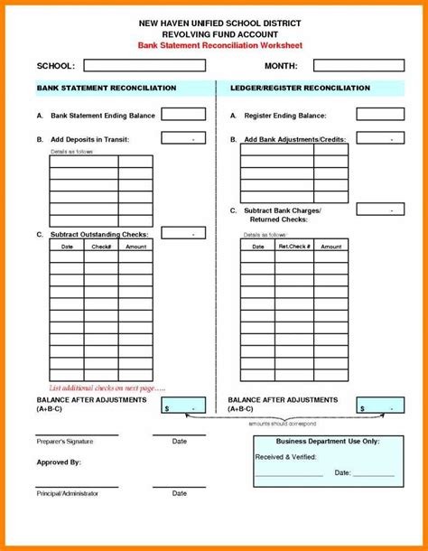 Reconciling A Checking Account Worksheet Answers Db Excel Com