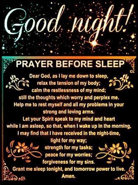 Pin By On Prayers Prayer Before Sleep Good Night Quotes