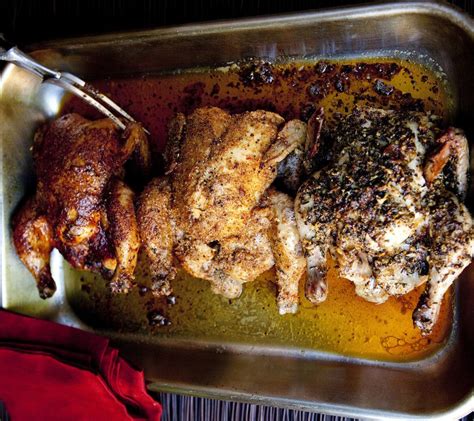 Once the hens are brined, i rub them down with ground freshly ground herbs & garlic. Holiday Cornish Hen | Cornish hens, Cooking recipes ...